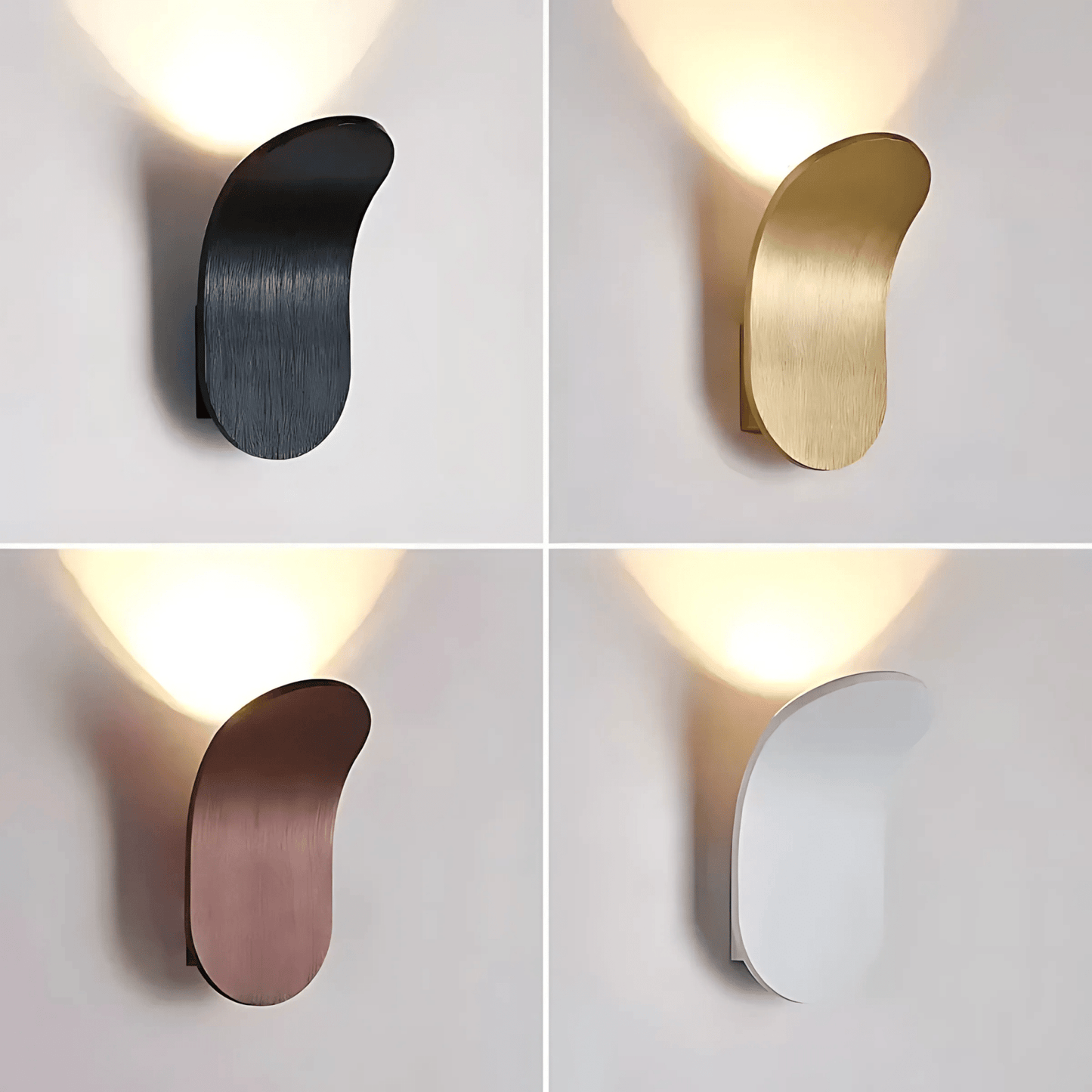 Moderne Wandlamp Zwart met LED Verlichting – Elegant Metaal voor Binnengebruik 1