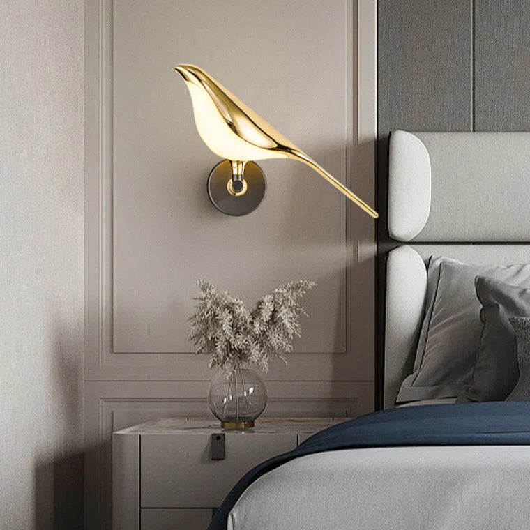 Moderne Wandlamp Zwart met Vogelontwerp - Energiezuinige LED Muurlamp voor Binnen 3
