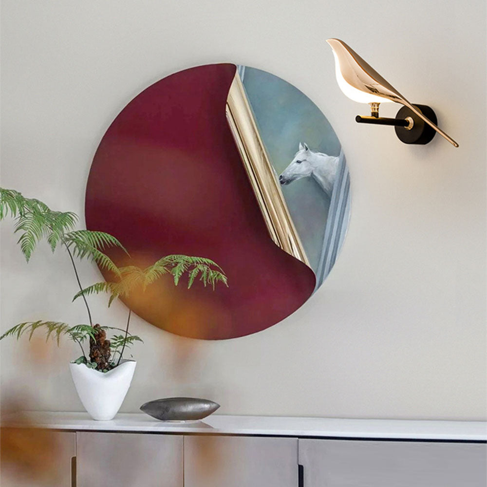 Moderne Wandlamp Zwart met Vogelontwerp - Energiezuinige LED Muurlamp voor Binnen 4