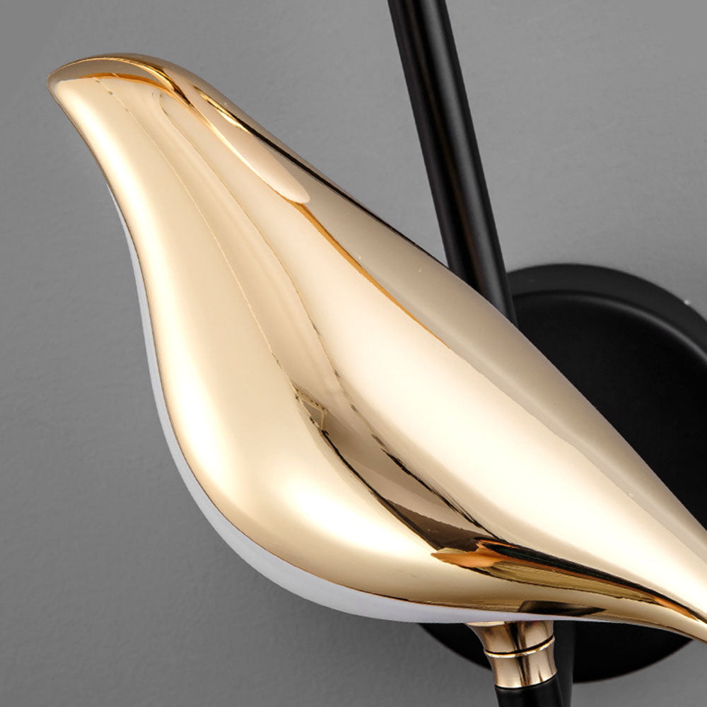 Moderne Wandlamp Zwart met Vogelontwerp - Energiezuinige LED Muurlamp voor Binnen 7