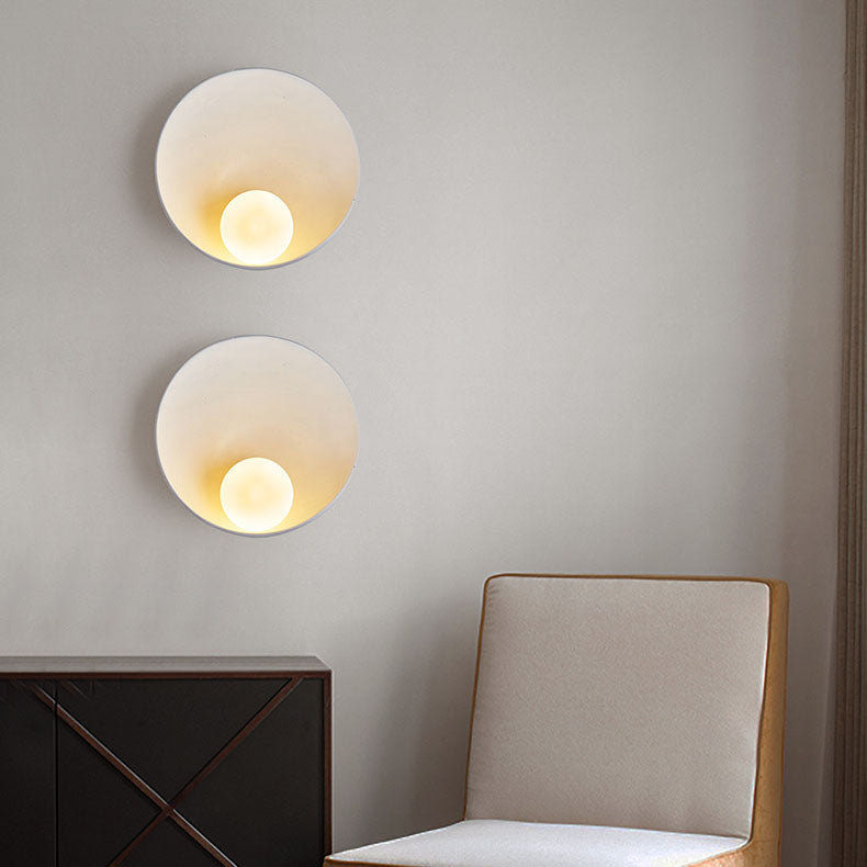 Moderne Wandlamp Zwart van Ijzer en Hars – Minimalistische Muurlamp voor Binnengebruik 0