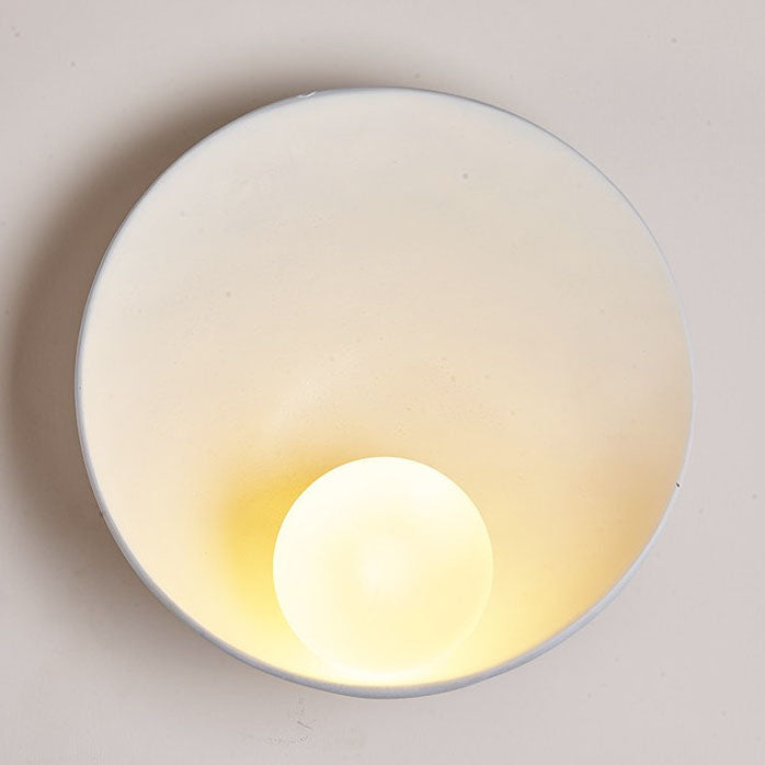 Moderne Wandlamp Zwart van Ijzer en Hars – Minimalistische Muurlamp voor Binnengebruik 2