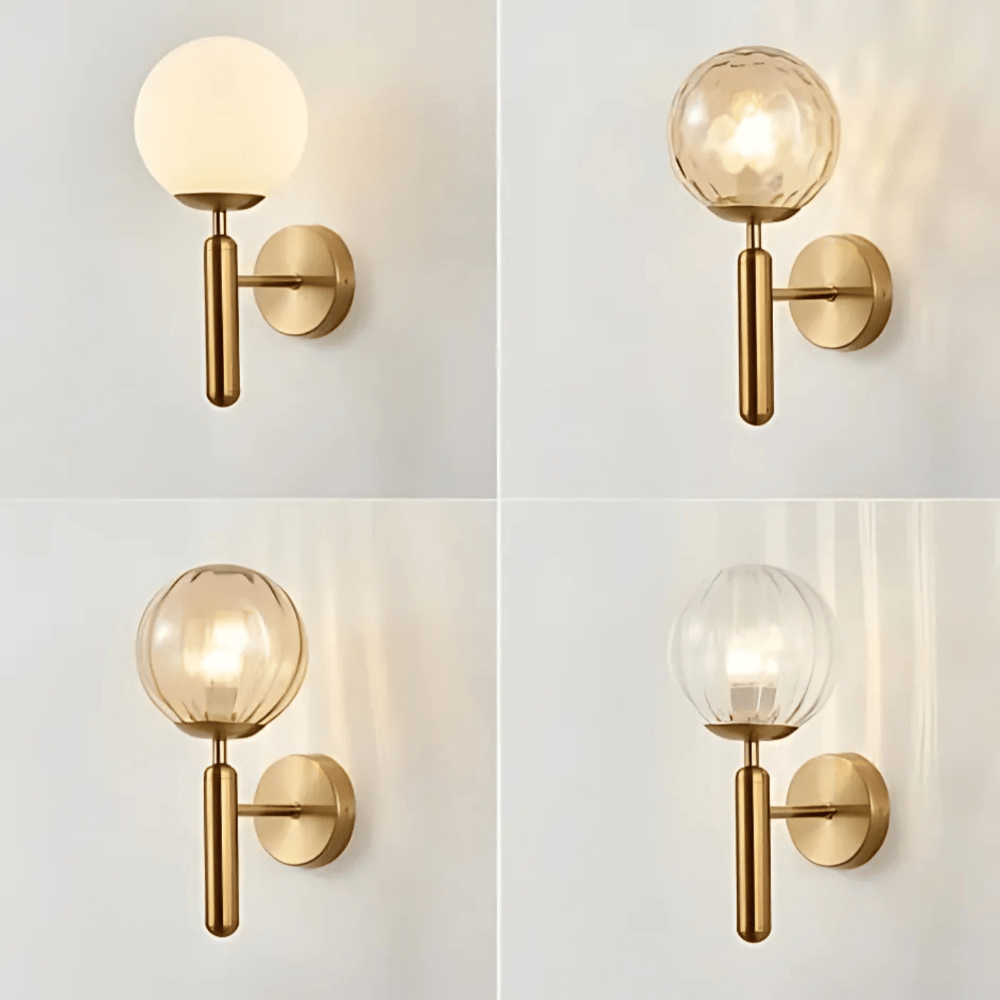 Moderne Wandlamp met Dimbare E27 Fitting en Luxe Koperafwerking voor Binnengebruik 2