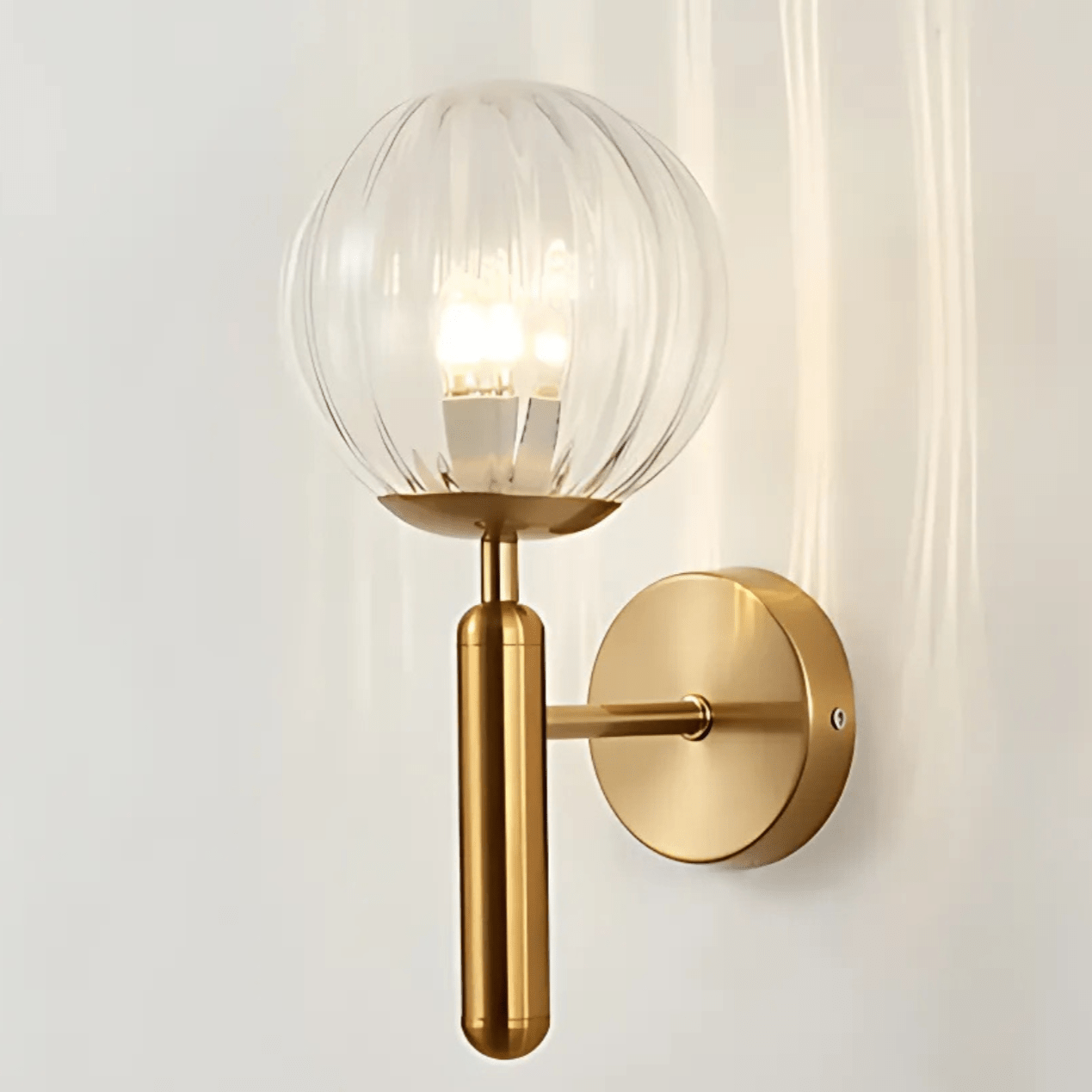 Moderne Wandlamp met Dimbare E27 Fitting en Luxe Koperafwerking voor Binnengebruik 6