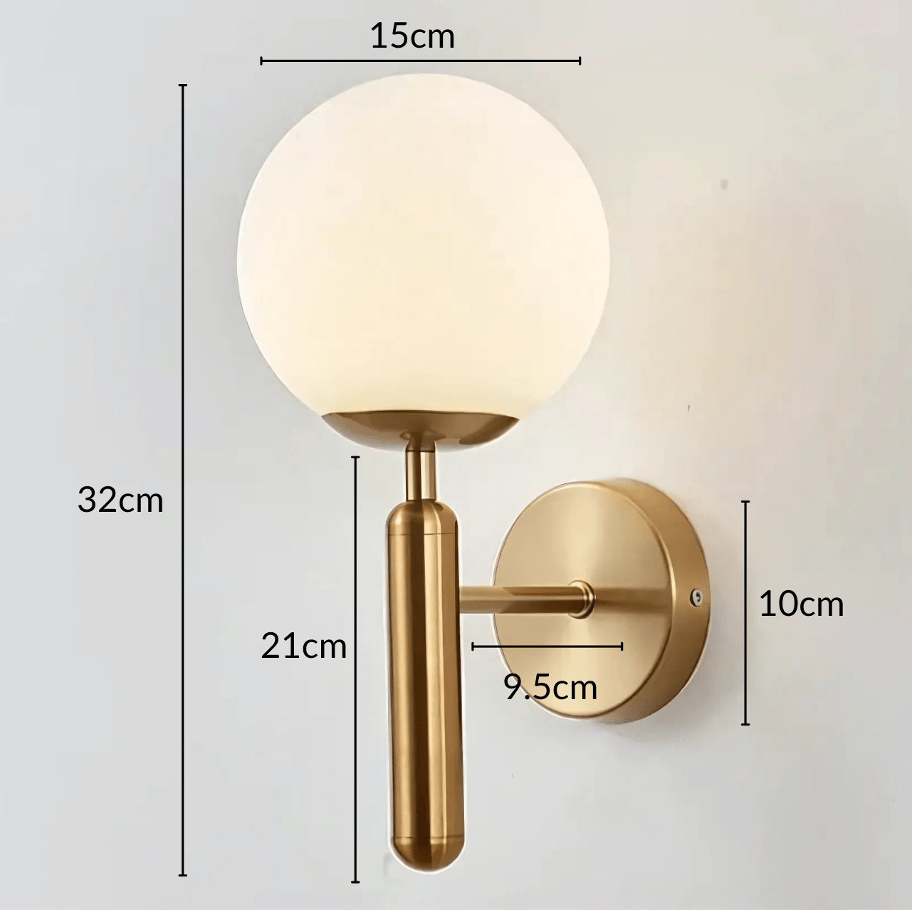 Moderne Wandlamp met Dimbare E27 Fitting en Luxe Koperafwerking voor Binnengebruik 7