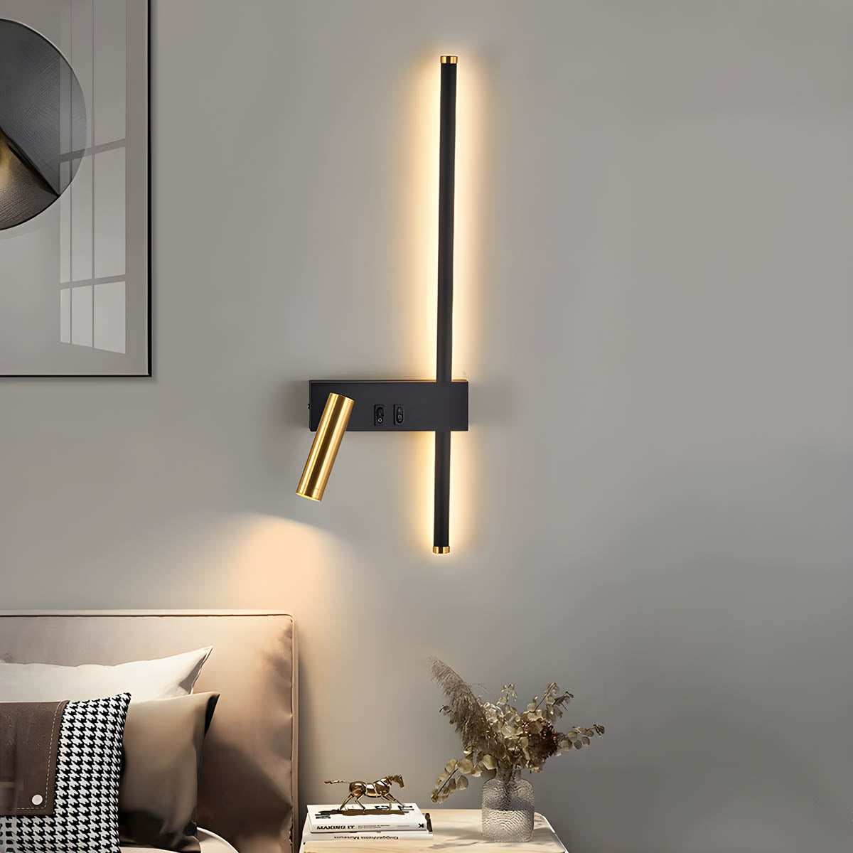 Moderne Wandlamp van Aluminium met Minimalistisch Ontwerp – Zwarte Muurlamp voor Binnengebruik 5
