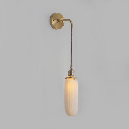 Moderne Wandlamp van Porselein met Messing Aansluiting voor Binnen – Elegante Muurlamp voor Eetkamer en Foyer 3