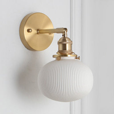 Moderne Wandlamp van Porselein met Messing Aansluiting voor Binnen – Elegante Muurlamp voor Eetkamer en Foyer 4