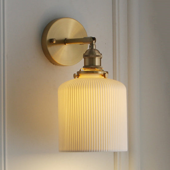 Moderne Wandlamp van Porselein met Messing Aansluiting voor Binnen – Elegante Muurlamp voor Eetkamer en Foyer 6