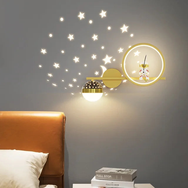 Moderne Wandlamp voor Kinderen met Zachte Verlichting – Veilig en Speels Ontwerp voor Kinderkamer 3
