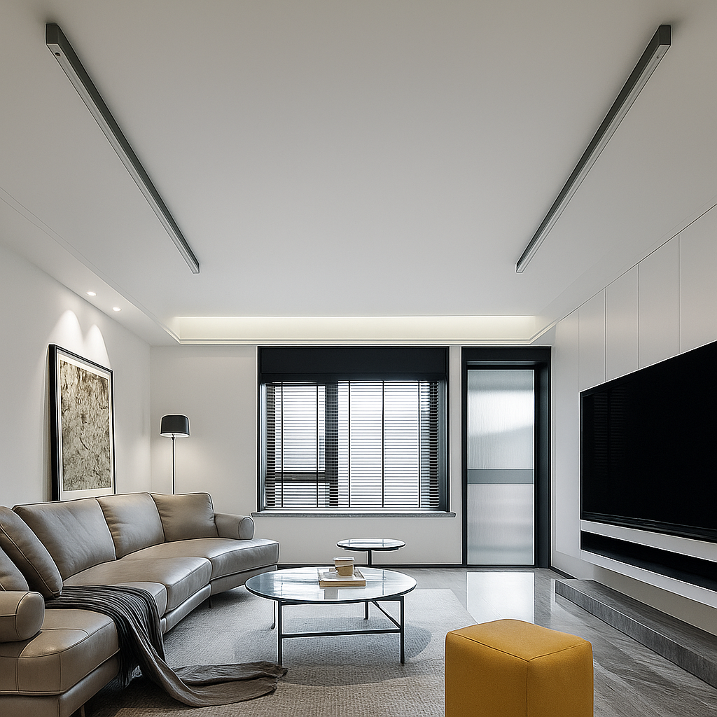 Moderne Zwarte LED Plafondlamp – Stijlvolle Plafonnière Voor Slaapkamer en Woonkamer 1