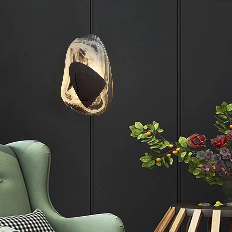 Noordse Wandlamp Goud van Kristalglas en Ijzer – Modern Muurlamp voor Slaapkamers en Woonkamers 2
