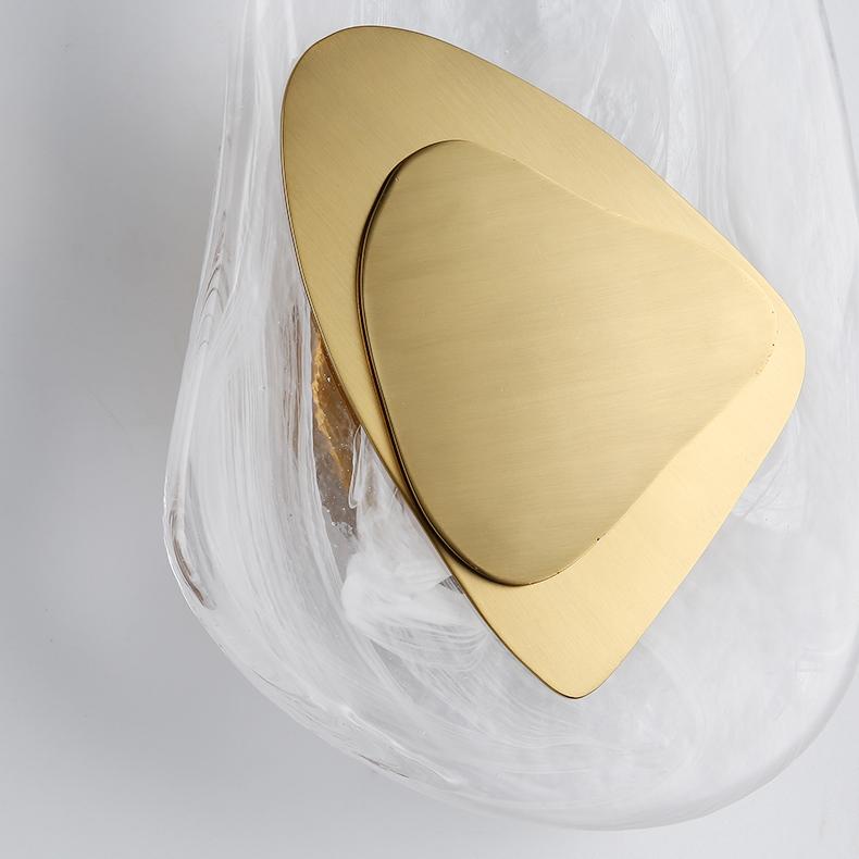 Noordse Wandlamp Goud van Kristalglas en Ijzer – Modern Muurlamp voor Slaapkamers en Woonkamers 4
