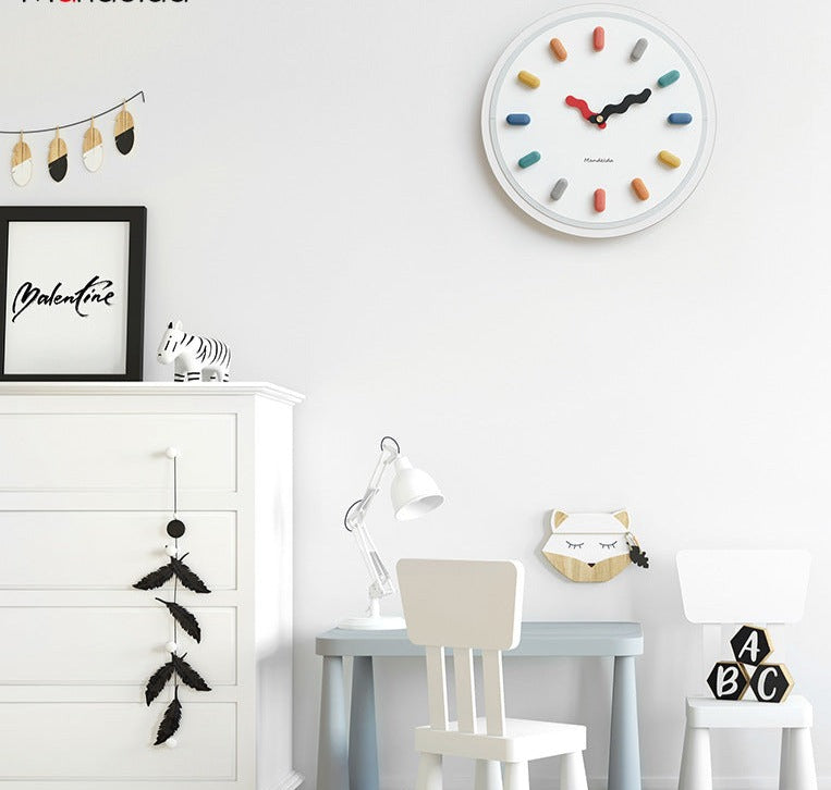 3D Scandinavische Wandklok met Stille Beweging 33 cm