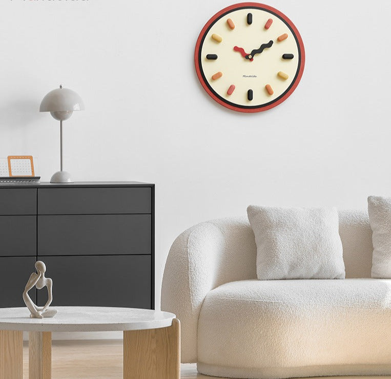3D Scandinavische Wandklok met Stille Beweging 33 cm