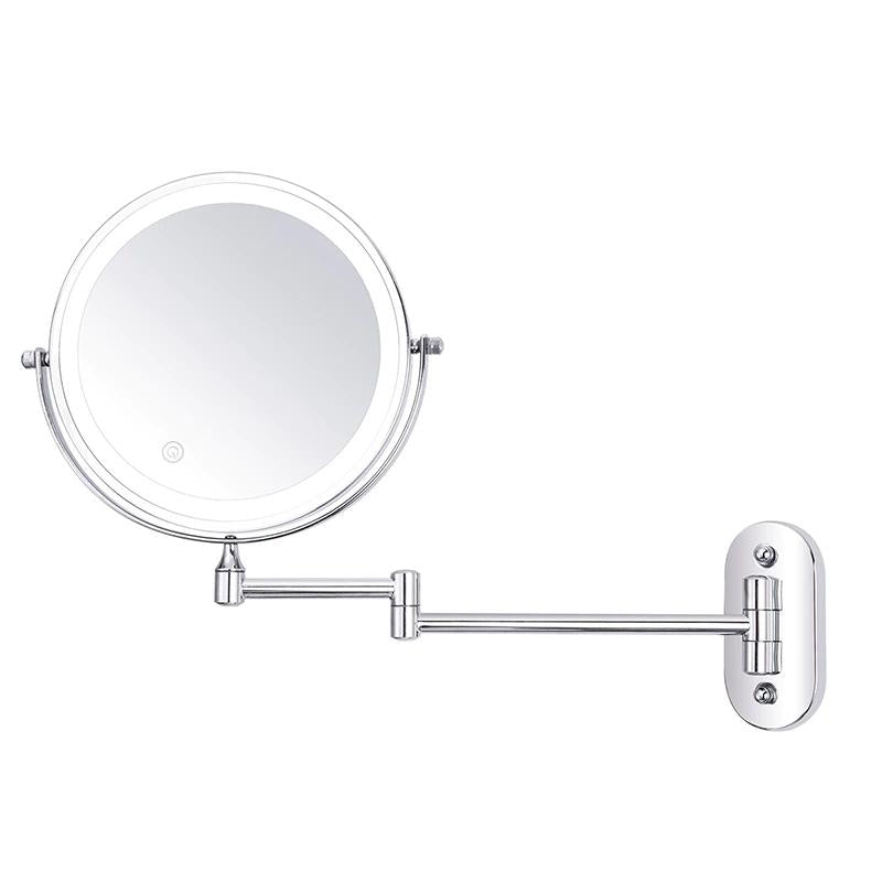 Oplaadbare LED Make-up Spiegel met Verlichting en 5x Vergroting - Dimbaar en Verstelbare Helderheid 6