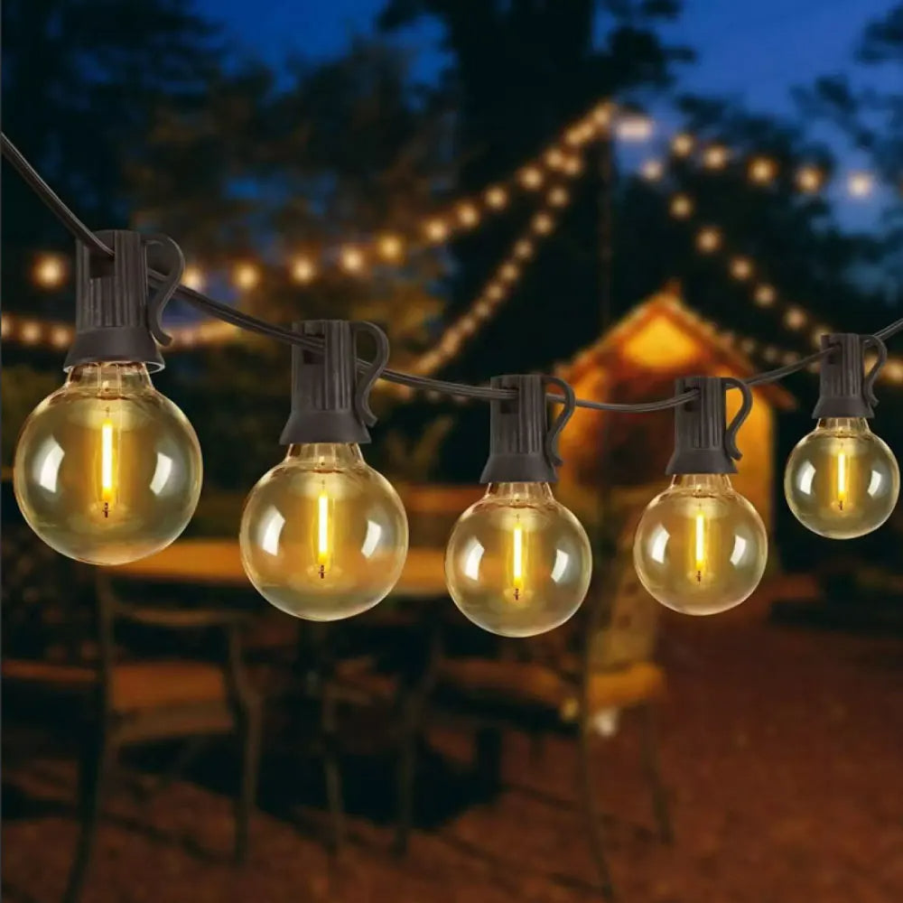 Oplaadbare Solar Lichtslinger voor Buitenverlichting – Sfeervolle Buitenlamp in 7, 10 en 15 Meter 0