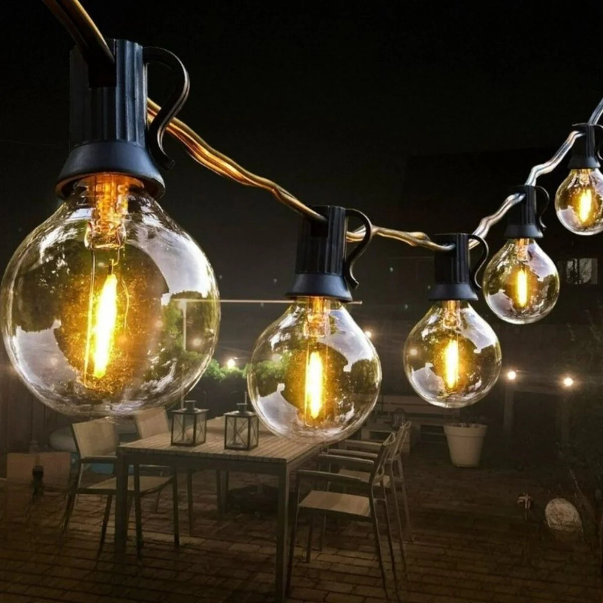 Oplaadbare Solar Lichtslinger voor Buitenverlichting – Sfeervolle Buitenlamp in 7, 10 en 15 Meter 6