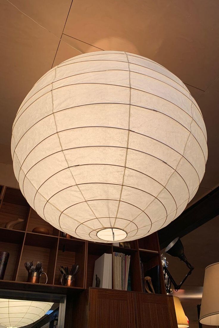 Papieren Hanglamp met LED E27 Fitting voor Woonkamer, Eetkamer en Slaapkamer - Diverse Maten 10