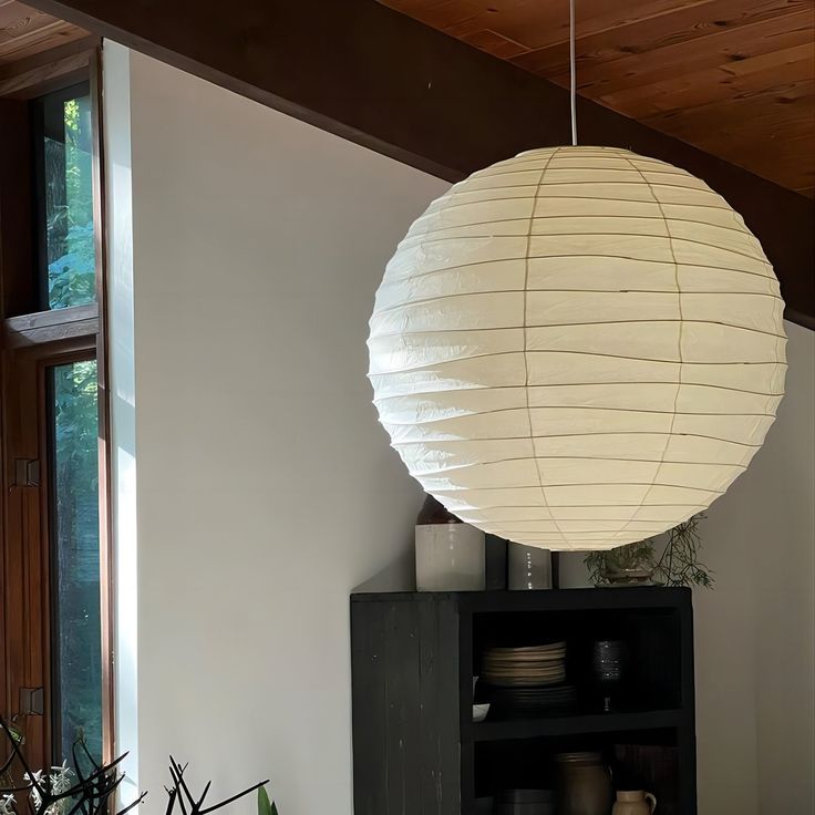 Papieren Hanglamp met LED E27 Fitting voor Woonkamer, Eetkamer en Slaapkamer - Diverse Maten 11