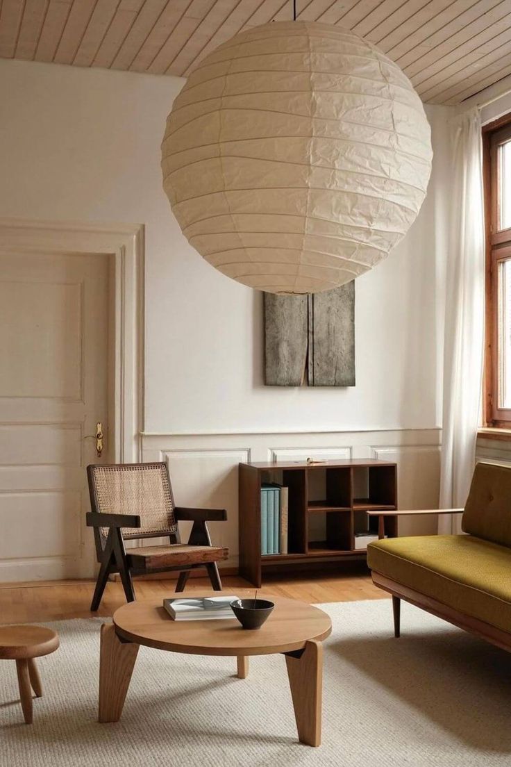 Papieren Hanglamp met LED E27 Fitting voor Woonkamer, Eetkamer en Slaapkamer - Diverse Maten 14