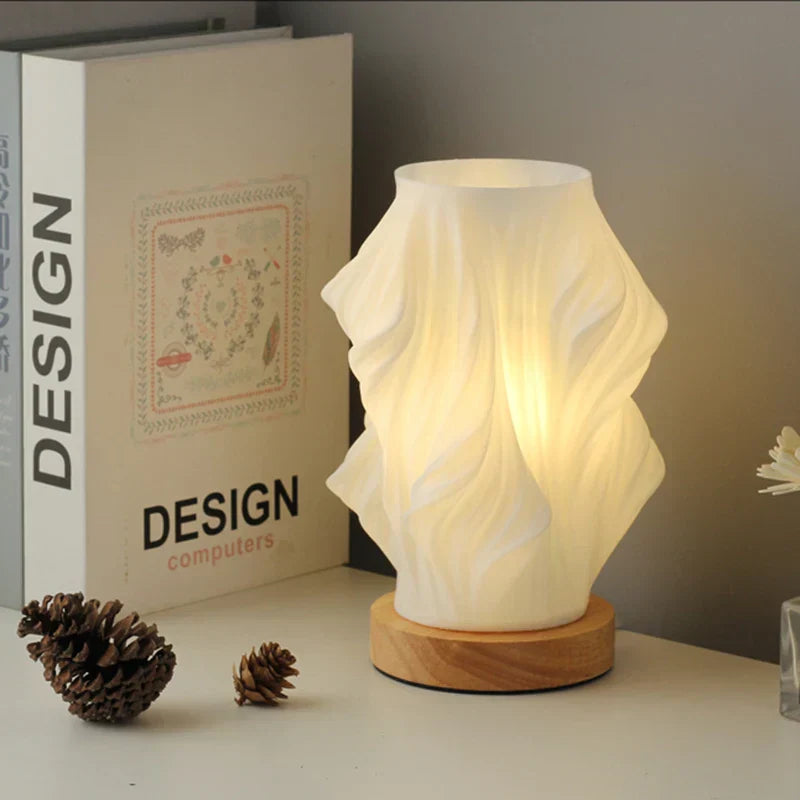 Luxe Tafellamp in wit Wolk