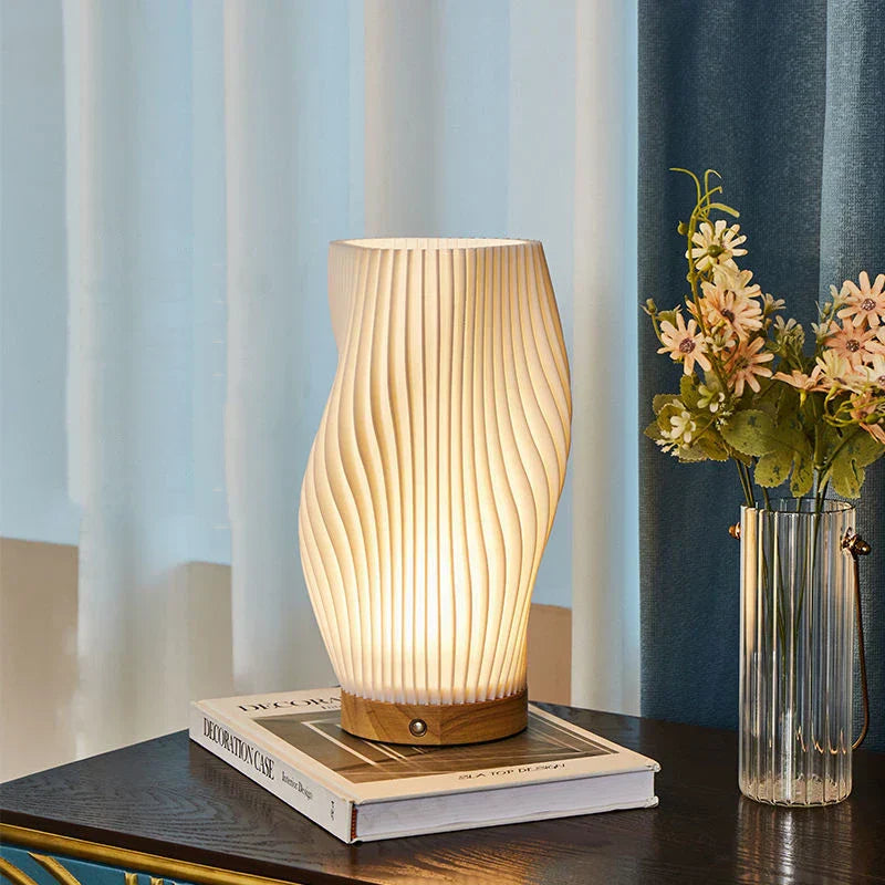 Luxe Tafellamp in wit Draai