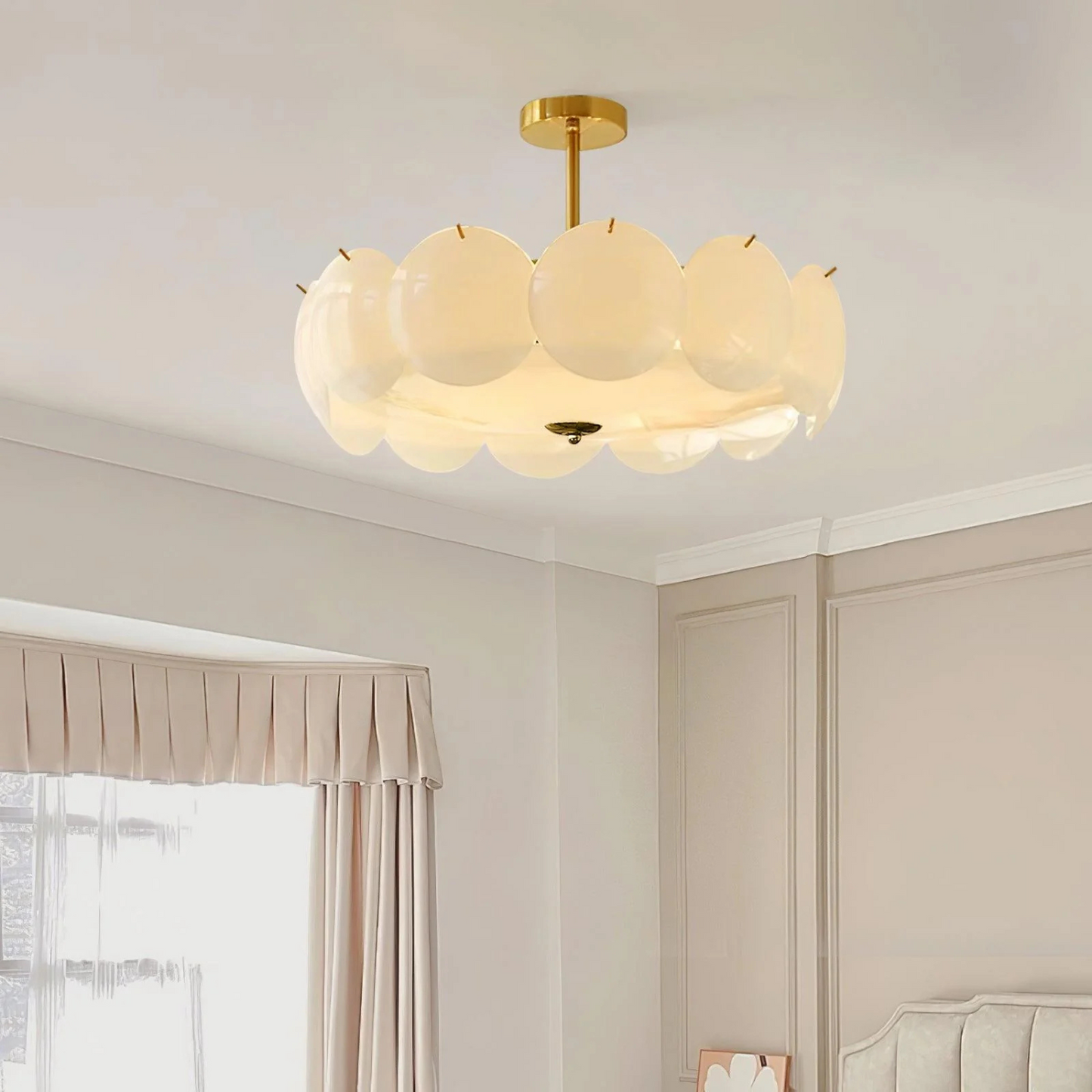 Handgemaakte Ronde Plafondlamp met Warm Licht