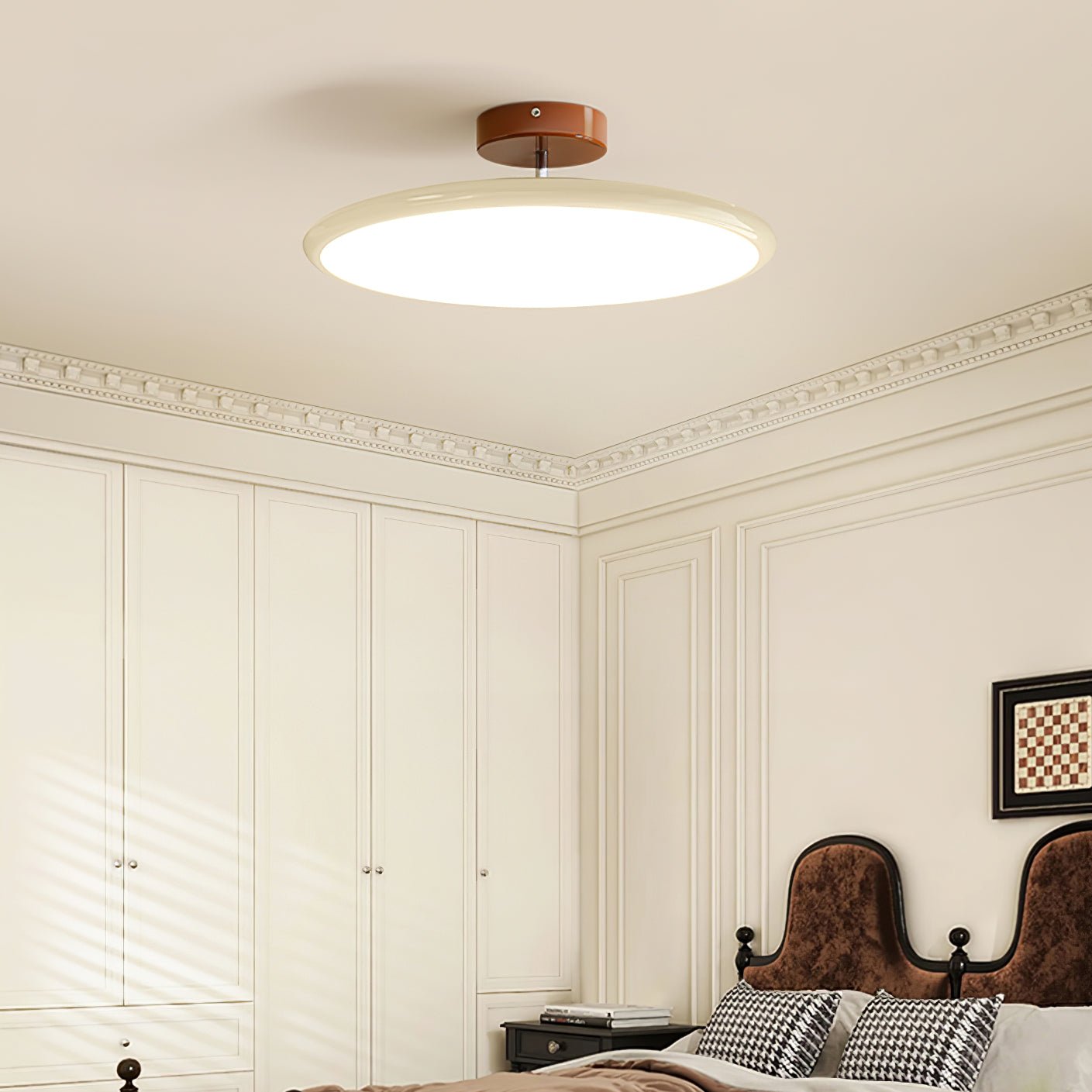 Plafondlamp met Cirkelvormig Ontwerp en Ingebouwde LED voor Slaapkamer 3