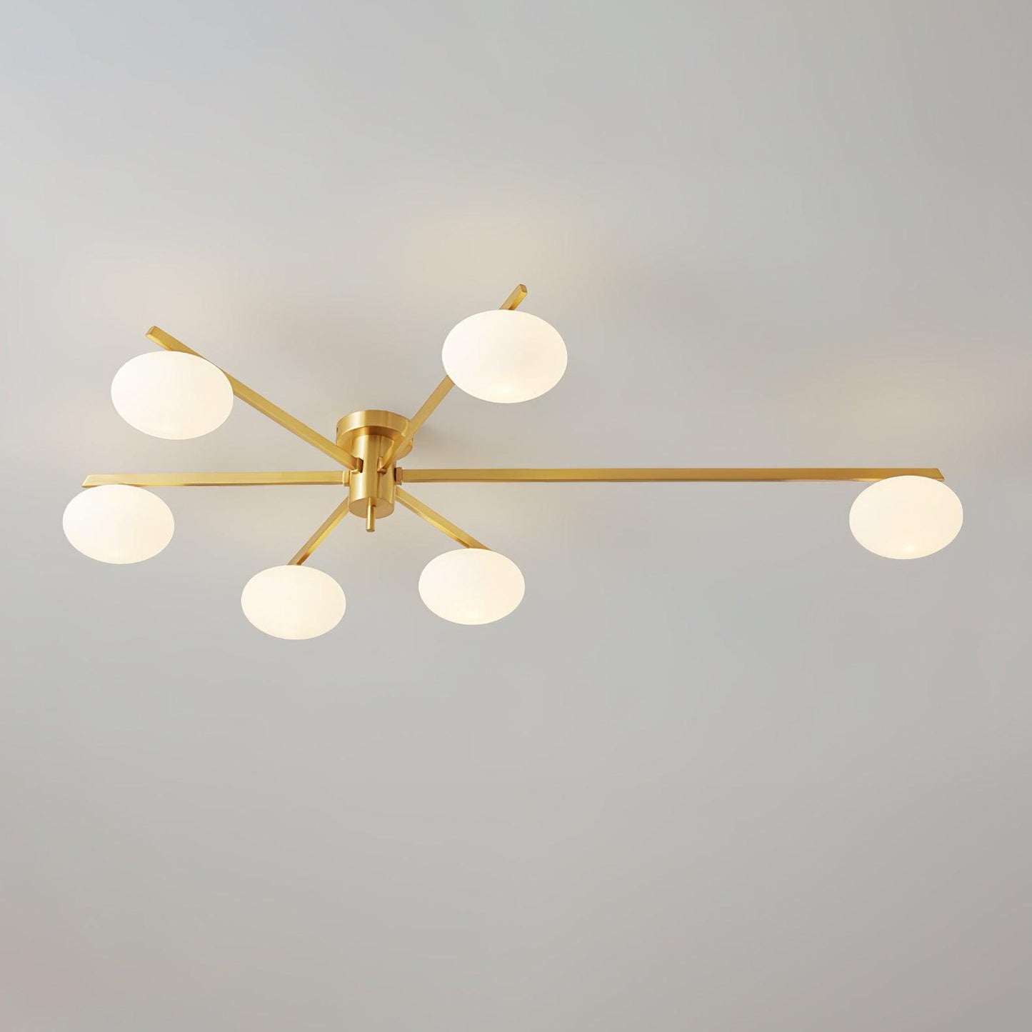 Plafondlamp met Minimalistisch Ontwerp en Ovale Glazen Bol voor Slaapkamer 11