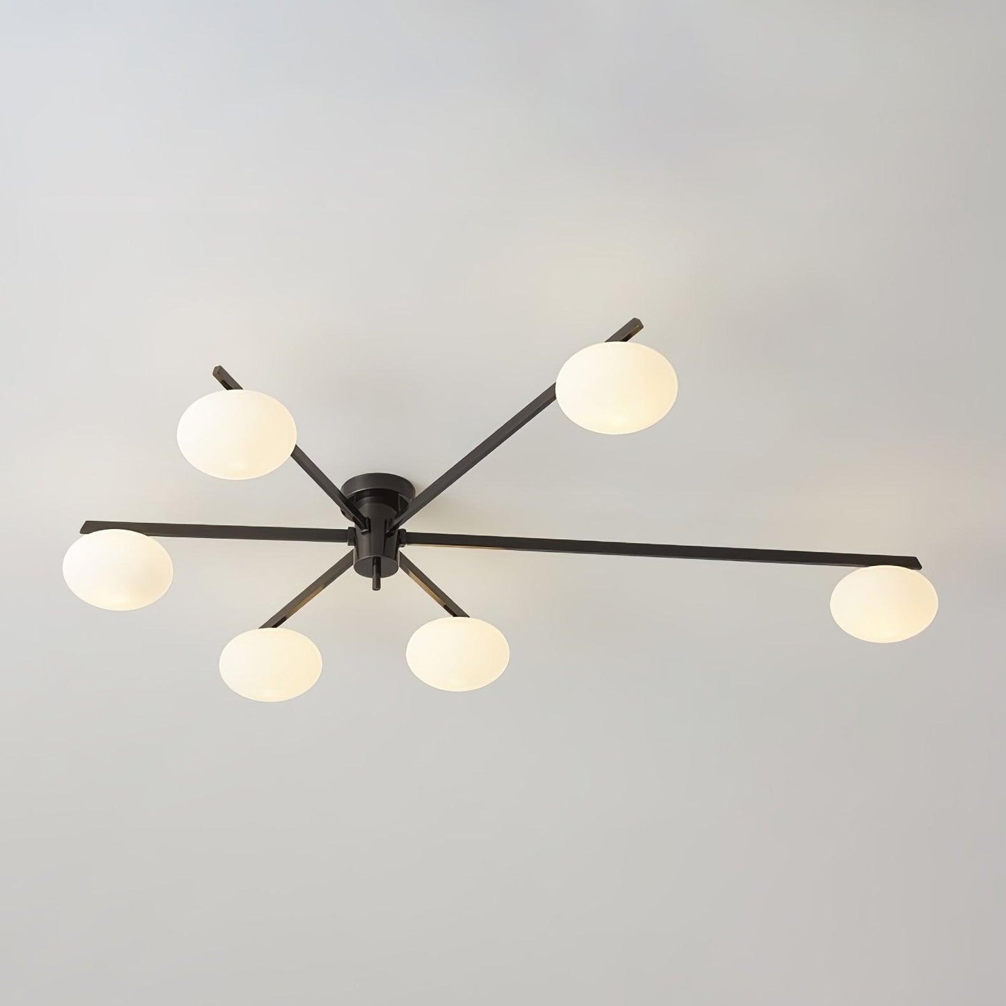 Plafondlamp met Minimalistisch Ontwerp en Ovale Glazen Bol voor Slaapkamer 9