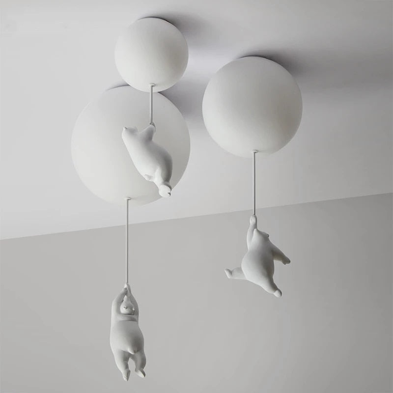Plafondlamp met Teddyberen en Ballonnen voor Kinderkamer Decoratie 6