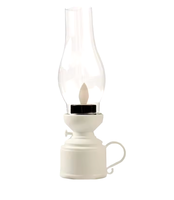 Retro Dimbare LED Olielamp Wit