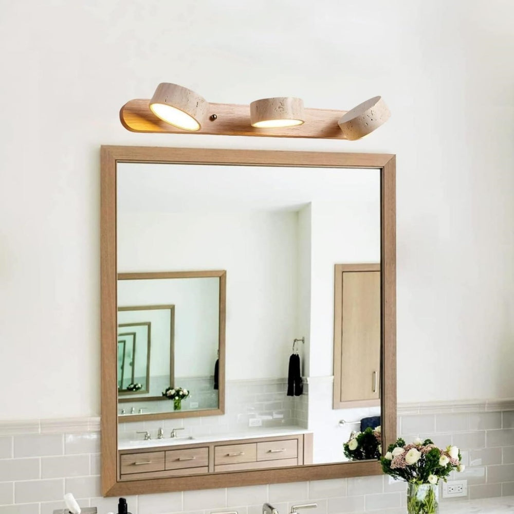 Rotabele Travertine Wandlamp in Japandi Stijl – Moderne Muurlamp voor Binnengebruik 4