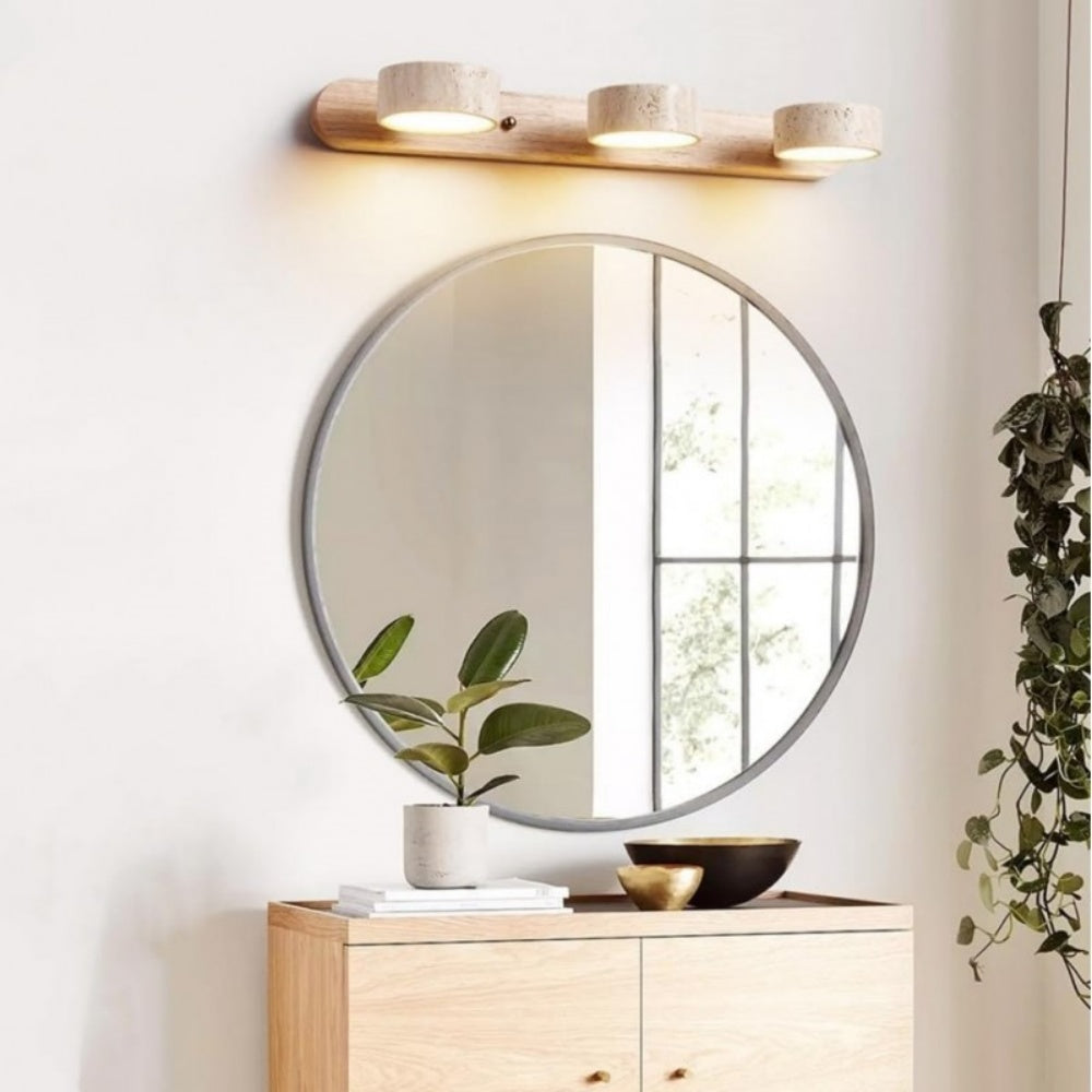 Rotabele Travertine Wandlamp in Japandi Stijl – Moderne Muurlamp voor Binnengebruik 5