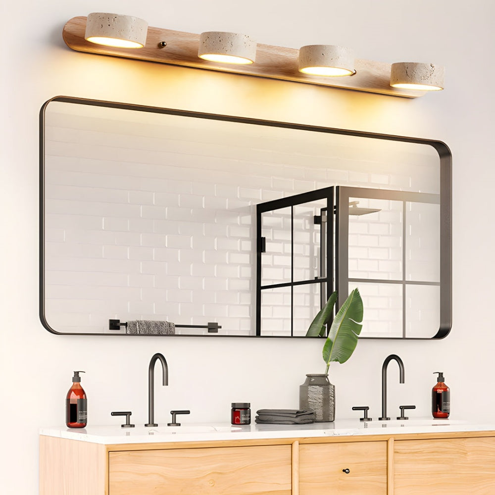 Rotabele Travertine Wandlamp in Japandi Stijl – Moderne Muurlamp voor Binnengebruik 6