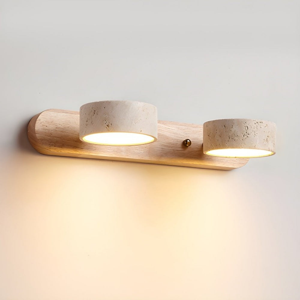 Rotabele Travertine Wandlamp in Japandi Stijl – Moderne Muurlamp voor Binnengebruik 7