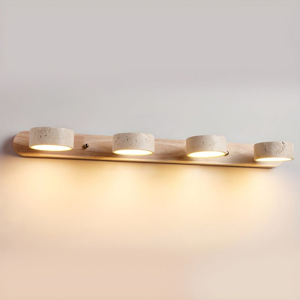 Rotabele Travertine Wandlamp in Japandi Stijl – Moderne Muurlamp voor Binnengebruik 9