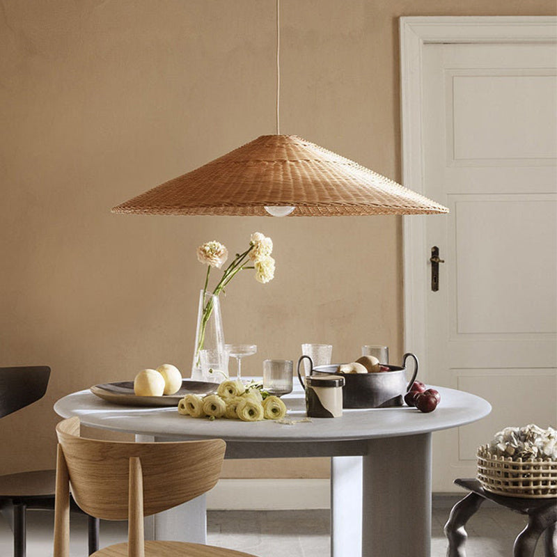 Rotan Hanglamp - Retro Geweven Rieten Hanglamp voor Woonkamer en Eetkamer - 40CM/50CM/60CM 9