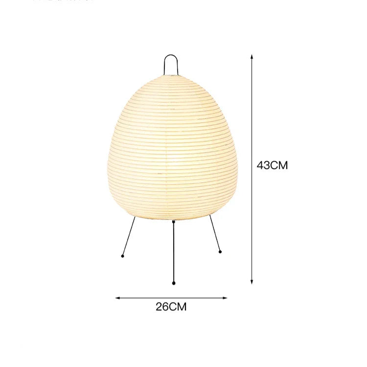 Japanse Rijstpapieren Tafellamp - 30 cm