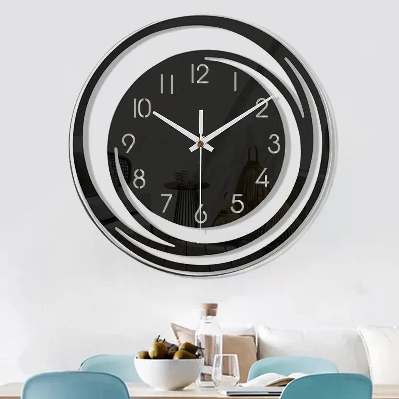 Moderne Wandklok met Stil Mechanisme