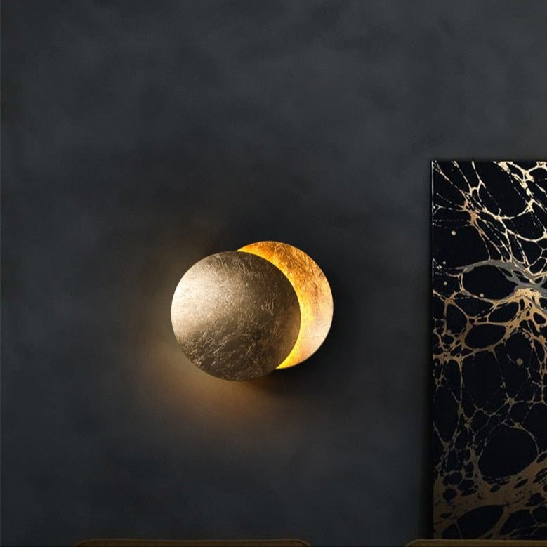 Moderne Zonsverduistering Wandlamp met Warm LED Licht – Unieke Muurlamp voor Binnen