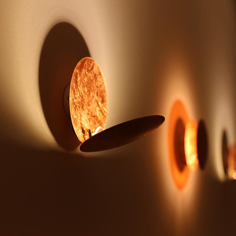 Moderne Zonsverduistering Wandlamp met Warm LED Licht – Unieke Muurlamp voor Binnen