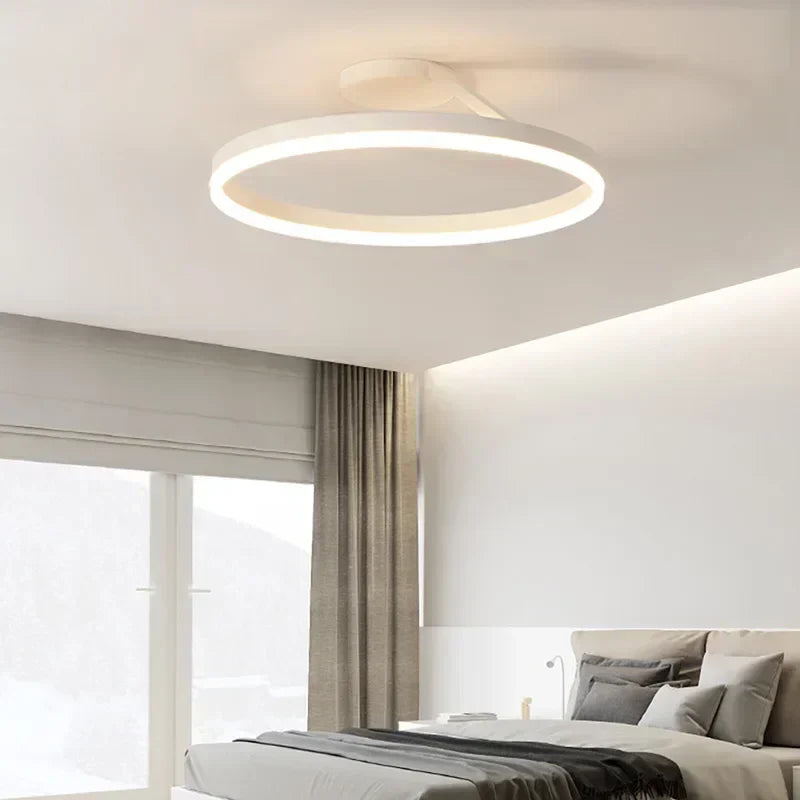 Scandinavische LED Plafondlamp met Warm Licht voor Slaapkamer – Minimalistisch Design Plafonniere 4