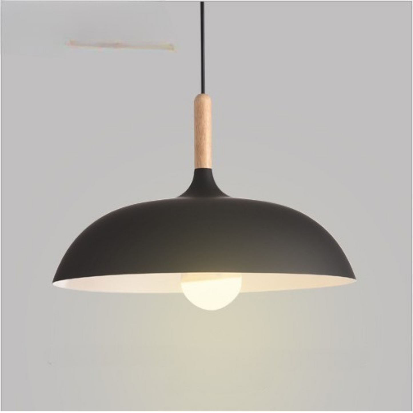 Scandinavische Plafondlamp van Eikenhout met Minimalistisch Ontwerp voor Sfeervolle Verlichting 0