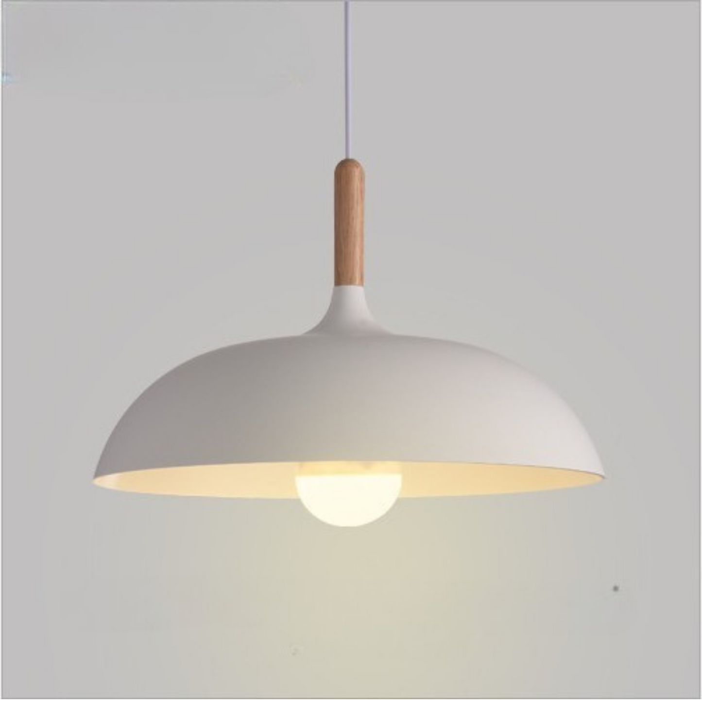 Scandinavische Plafondlamp van Eikenhout met Minimalistisch Ontwerp voor Sfeervolle Verlichting 12