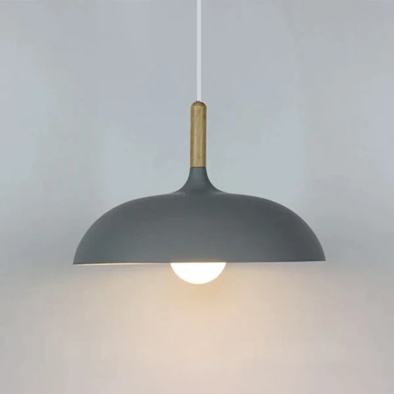 Scandinavische Plafondlamp van Eikenhout met Minimalistisch Ontwerp voor Sfeervolle Verlichting 13