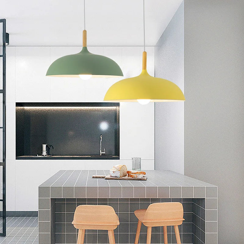 Scandinavische Plafondlamp van Eikenhout met Minimalistisch Ontwerp voor Sfeervolle Verlichting 3