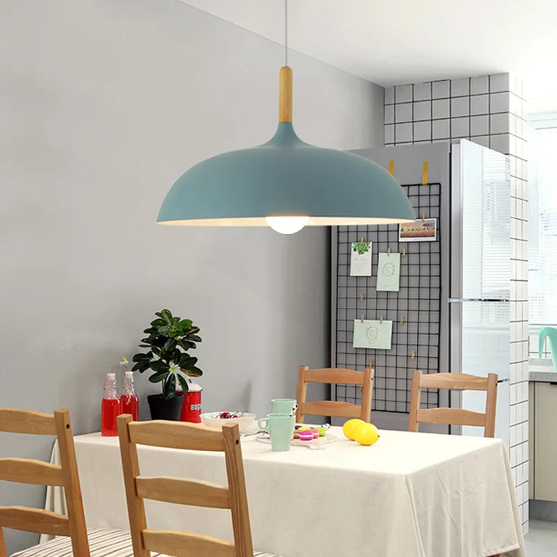 Scandinavische Plafondlamp van Eikenhout met Minimalistisch Ontwerp voor Sfeervolle Verlichting 5
