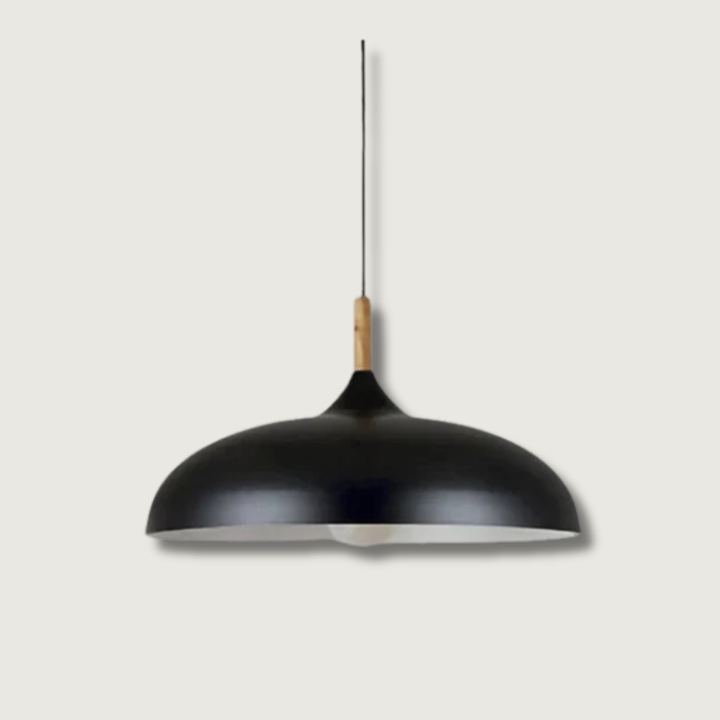 Scandinavische Plafondlamp van Eikenhout met Minimalistisch Ontwerp voor Sfeervolle Verlichting 6
